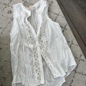 Rebecca Taylor white tank size 0